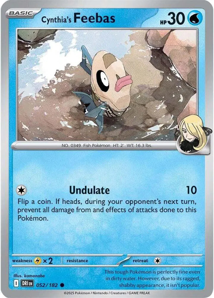 Cynthia's Feebas #052/182 (Normal) - Destined Rivals