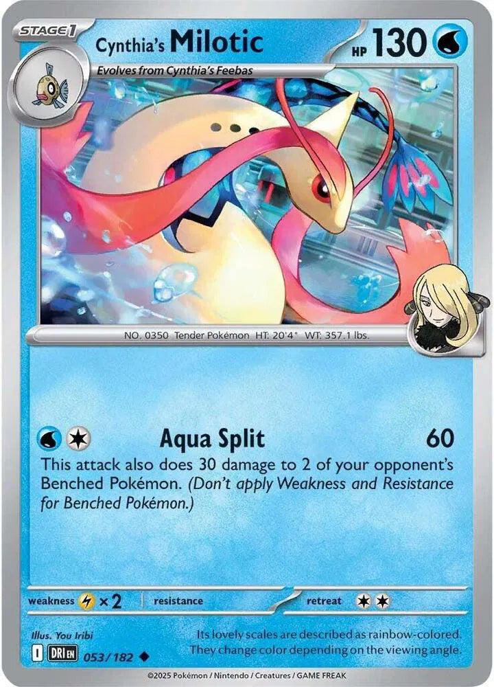 Cynthia's Milotic #053/182 (Normal) - Destined Rivals