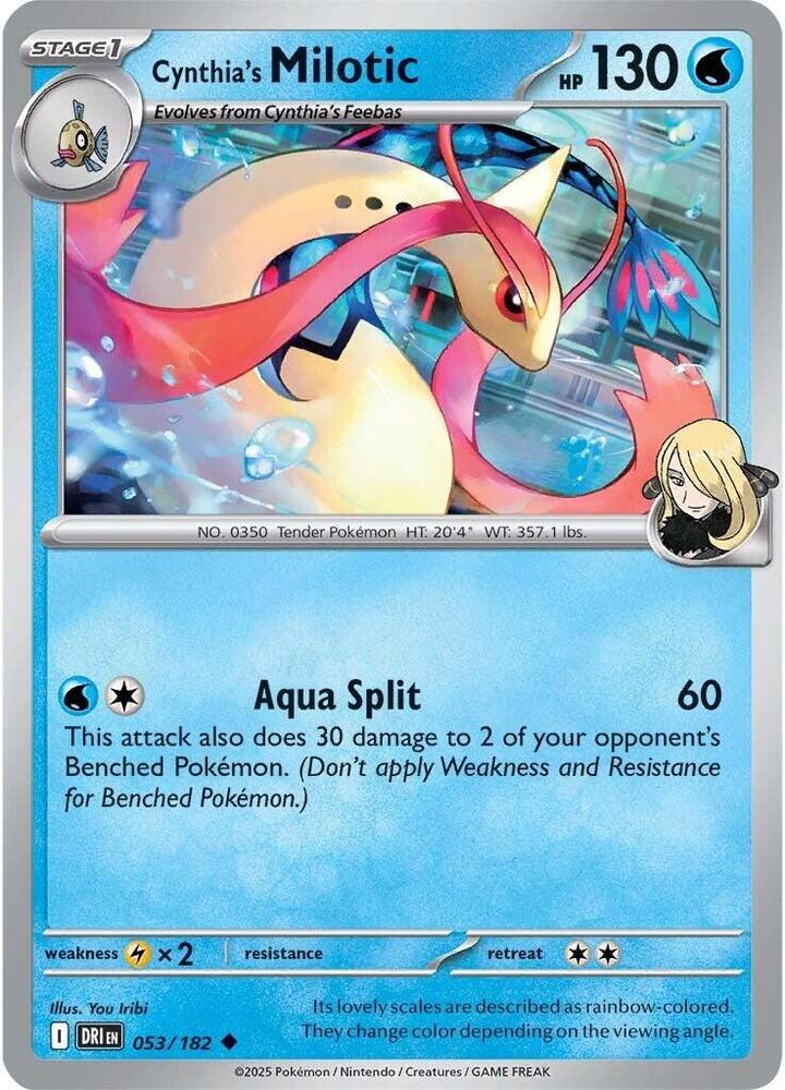 Cynthia's Milotic #053/182 (Normal) - Destined Rivals