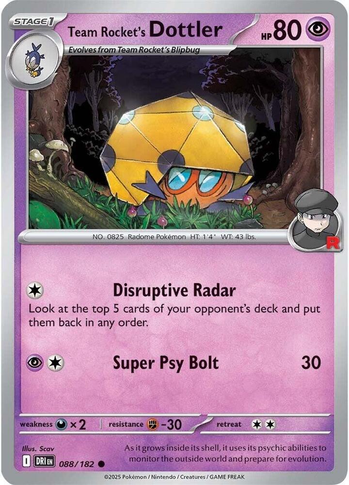 Team Rocket's Dottler #088/182 (Normal) - Destined Rivals