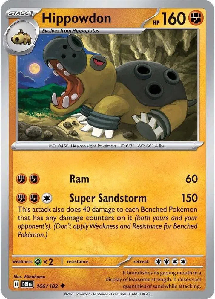 Hippowdon #106/182 (Normal) - Destined Rivals