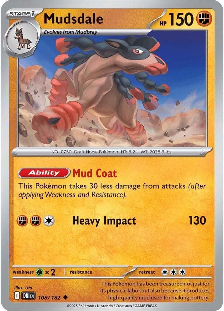 Mudsdale #108/182 (Normal) - Destined Rivals