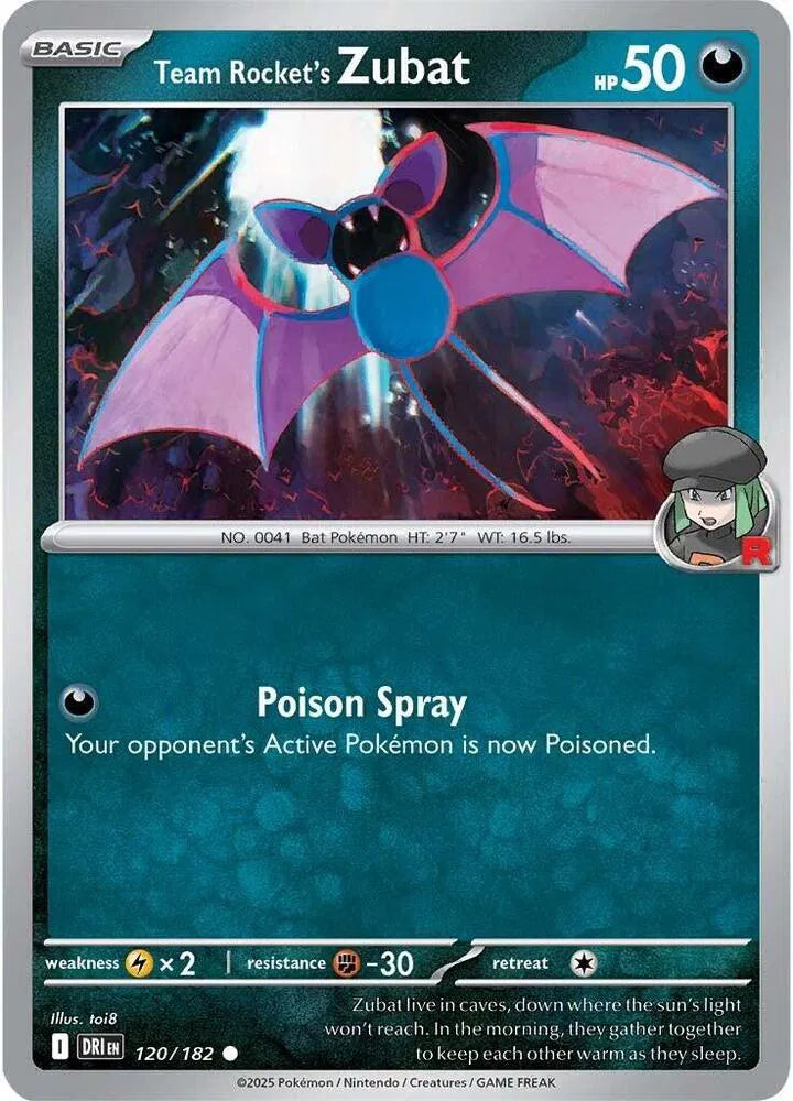 Team Rocket's Zubat #120/182 (Normal) - Destined Rivals