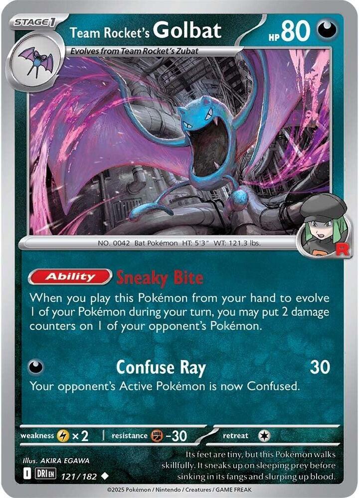 Team Rocket's Golbat #121/182 (Normal) - Destined Rivals