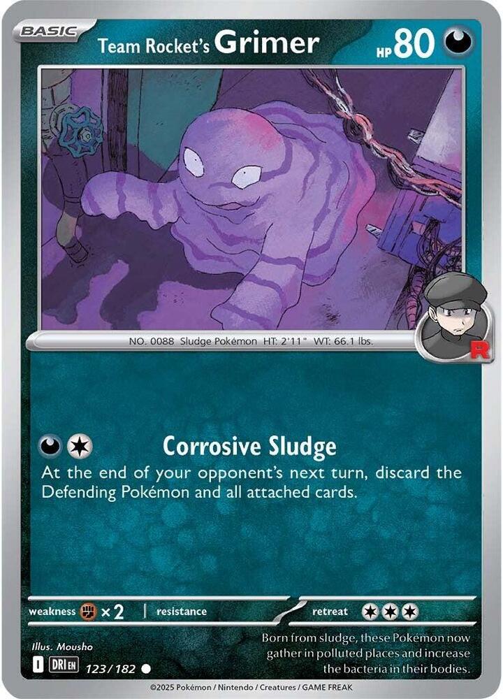 Team Rocket's Grimer #123/182 (Normal) - Destined Rivals
