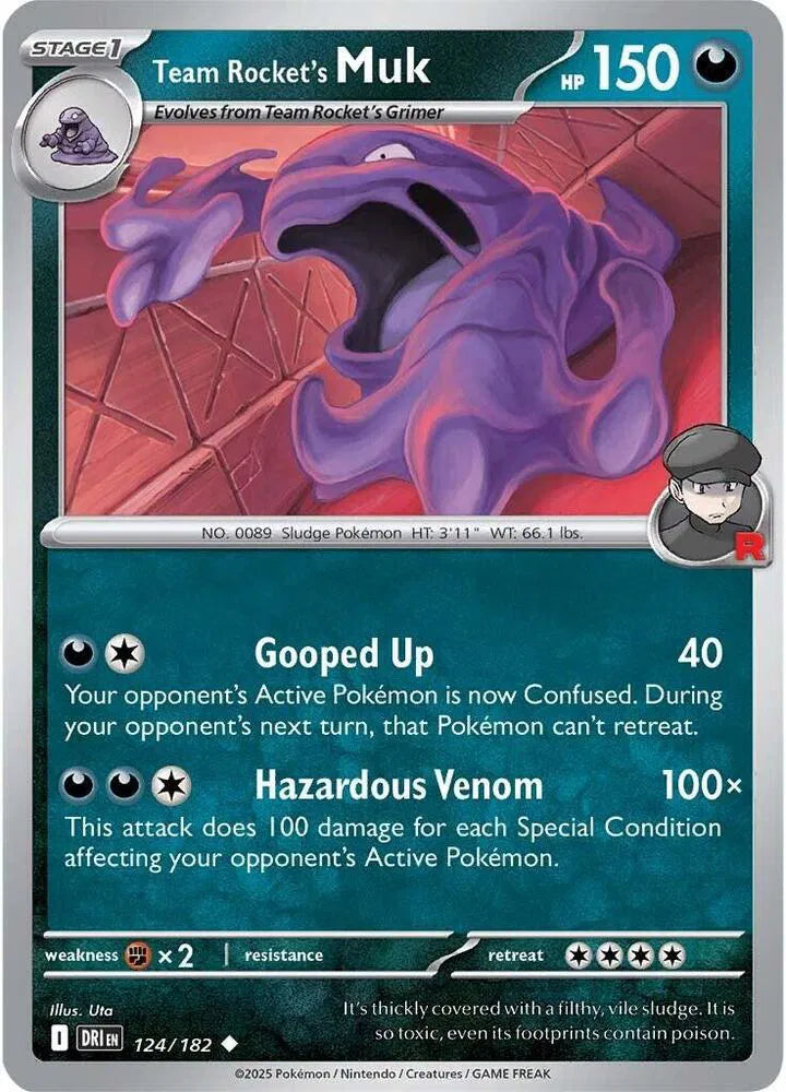 Team Rocket's Muk #124/182 (Normal) - Destined Rivals