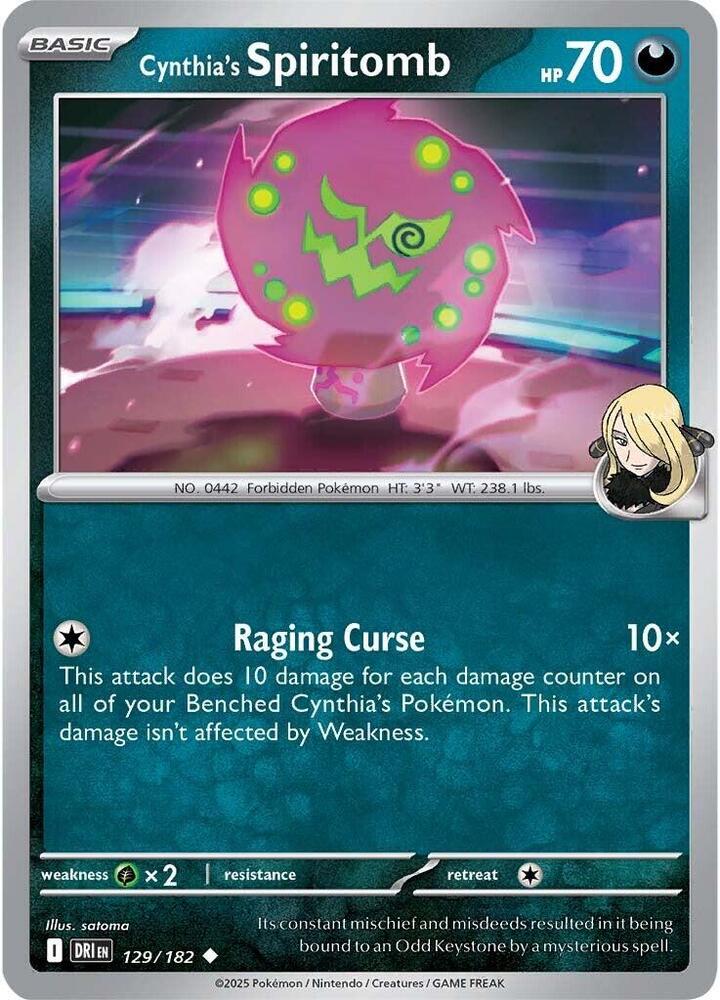 Cynthia's Spiritomb #129/182 (Normal) - Destined Rivals
