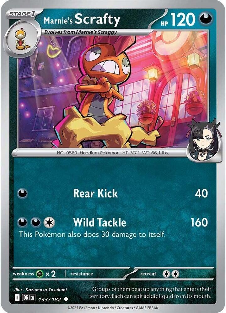 Marnie's Scrafty #133/182 (Normal) - Destined Rivals