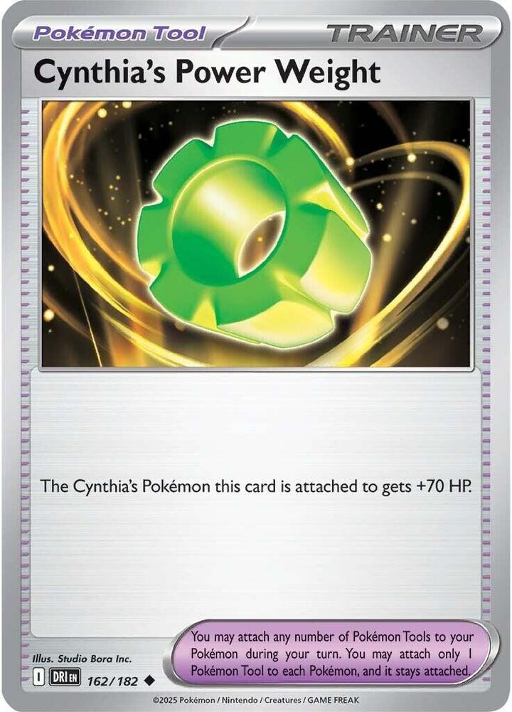 Cynthia's Power Weight #162/182 (Normal) - Destined Rivals
