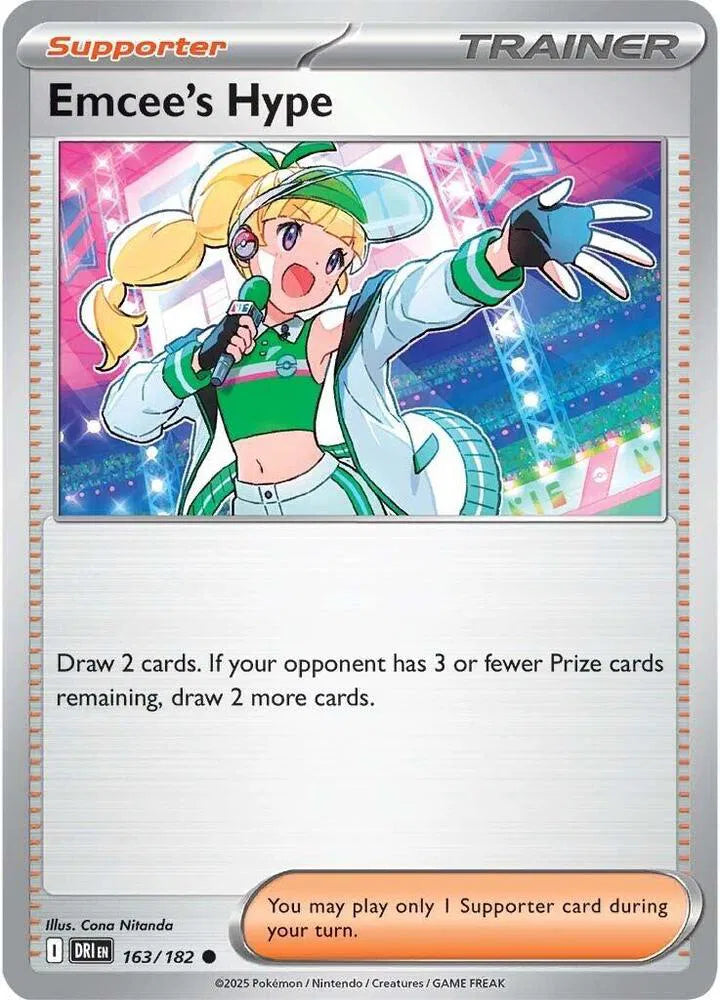 Emcee's Hype #163/182 (Reverse Holofoil) - Destined Rivals