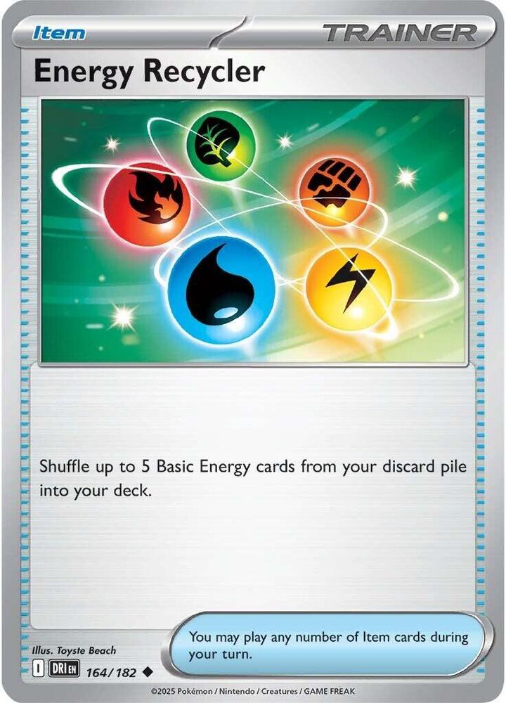 Energy Recycler #164/182 (Reverse Holofoil) - Destined Rivals