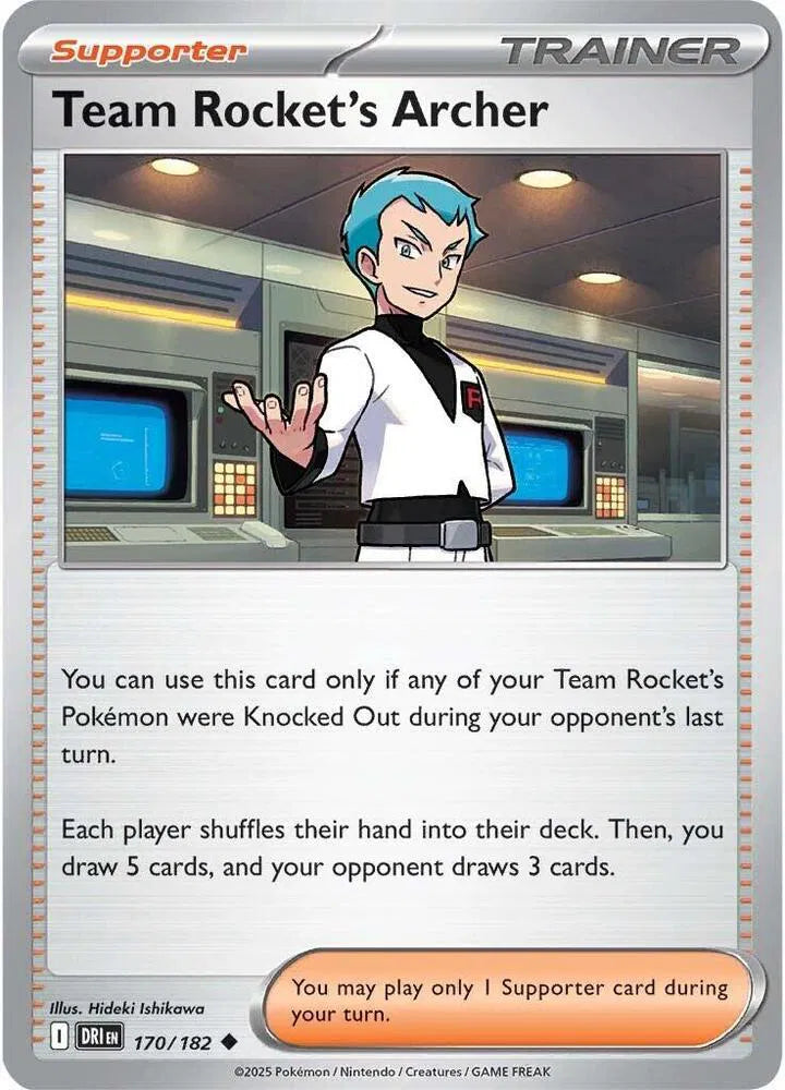 Team Rocket's Archer #170/182 (Reverse Holofoil) - Destined Rivals