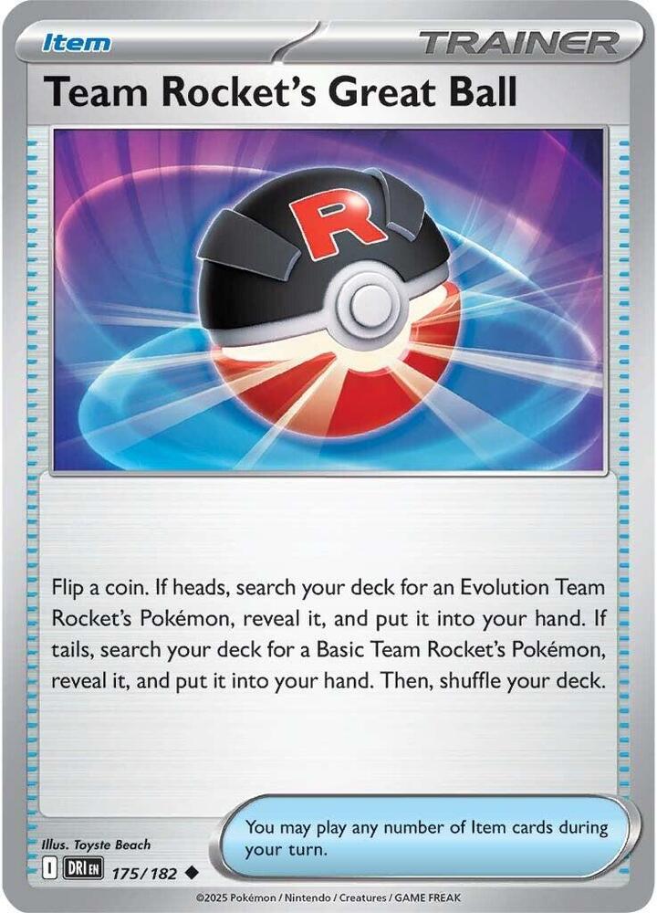 Team Rocket's Great Ball #175/182 (Normal) - Destined Rivals