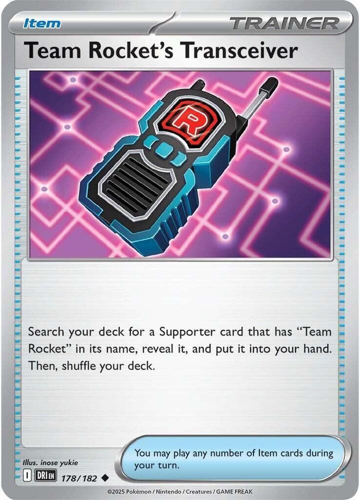 Team Rocket's Transceiver #178/182 (Normal) - Destined Rivals
