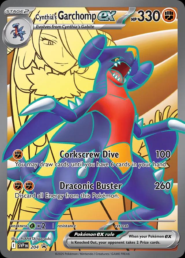 Cynthia's Garchomp ex #204 (Holofoil) - Scarlet & Violet Promo