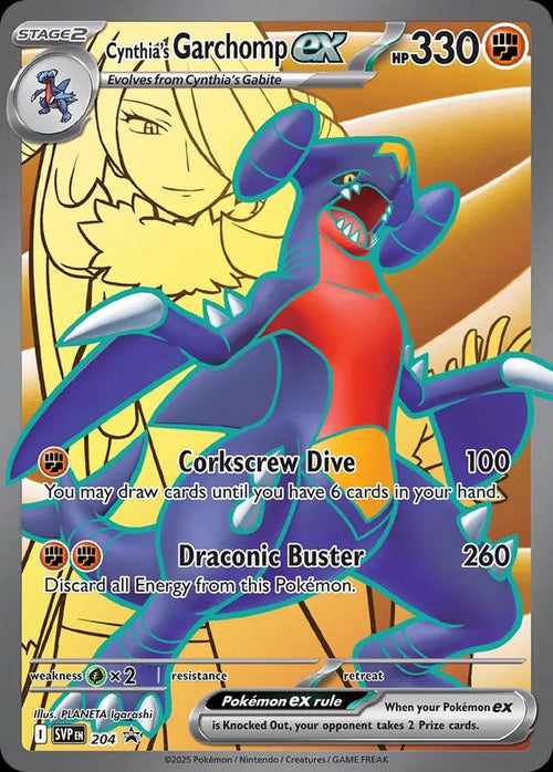 Cynthia's Garchomp ex #204 (Holofoil) - Scarlet & Violet Promo