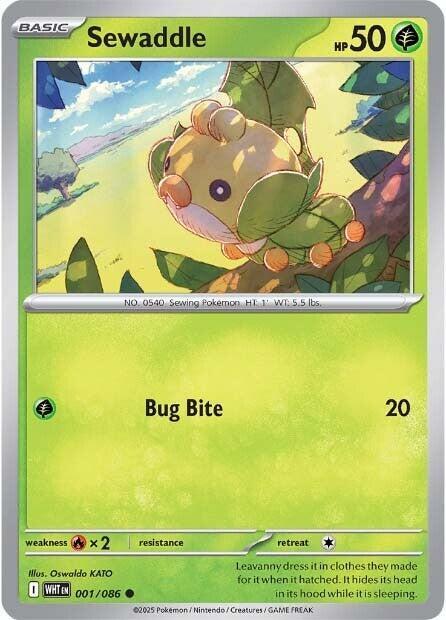 Sewaddle #001/086 (Normal) - White Flare