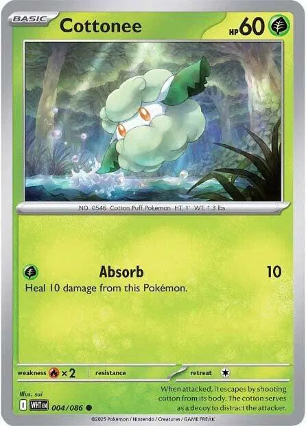 Cottonee #004/086 (Normal) - White Flare