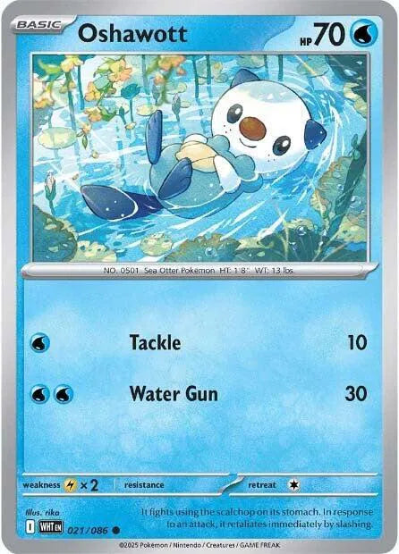 Oshawott #021/086 (Normal) - White Flare