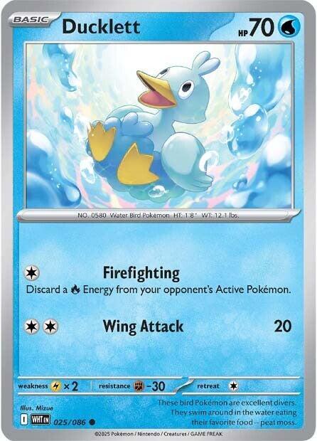 Ducklett #025/086 (Normal) - White Flare