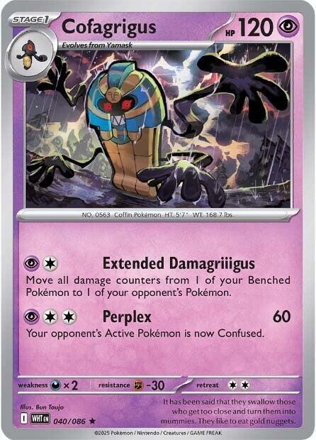 Cofagrigus #040/086 (Holofoil) - White Flare