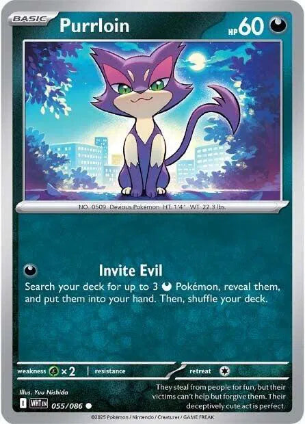 Purrloin #055/086 (Normal) - White Flare
