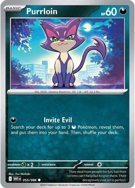 Purrloin #055/086 (Normal) - White Flare