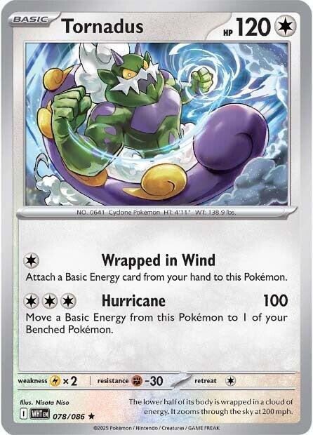 Tornadus #078/086 (Holofoil) - White Flare