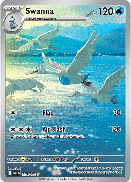 Swanna #110/086 (Holofoil) - White Flare