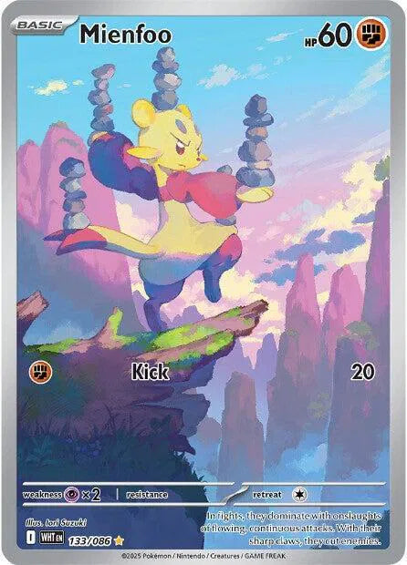 Mienfoo #133/086 (Holofoil) - White Flare