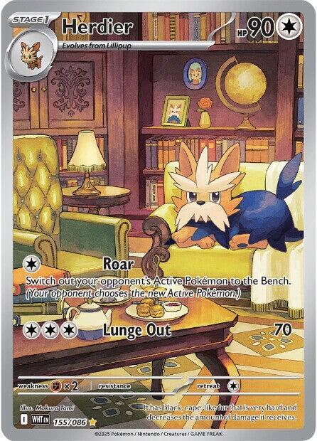Herdier #155/086 (Holofoil) - White Flare