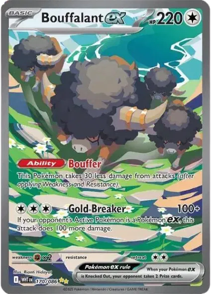 Bouffalant ex #162/086 (Holofoil) - White Flare