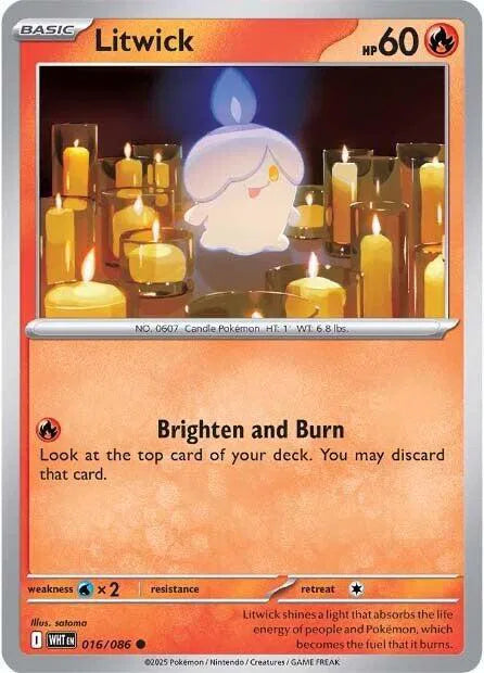 Litwick #016/086 (Normal) - White Flare