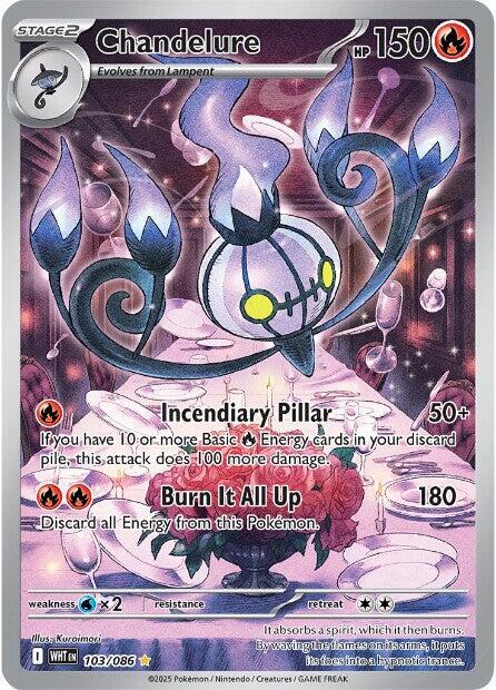 Chandelure #018/086 (Holofoil) - White Flare