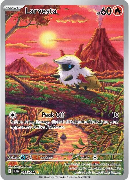 Larvesta #099/086 (Holofoil) - Black Bolt
