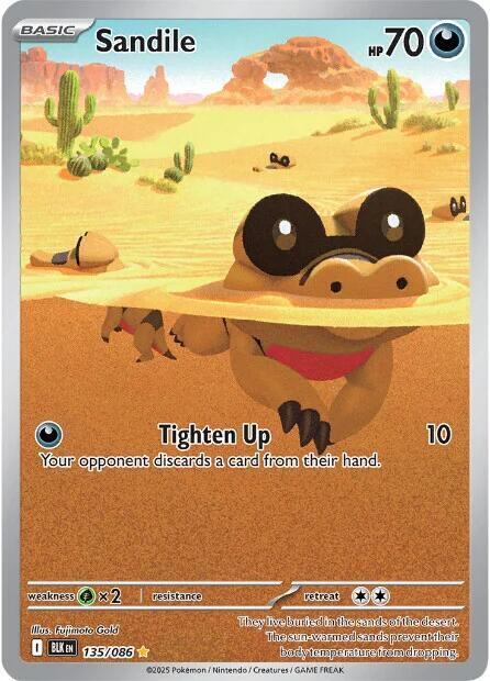 Sandile #135/086 (Holofoil) - Black Bolt