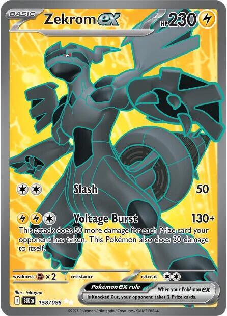 Zekrom ex #158/086 (Holofoil) - Black Bolt