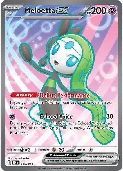 Meloetta ex #159/086 (Holofoil) - Black Bolt