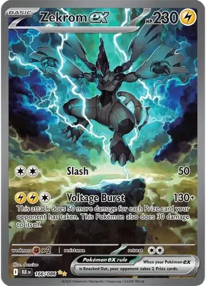 Zekrom ex #166/086 (Holofoil) - Black Bolt