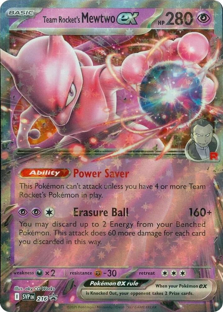 Team Rocket's Mewtwo ex - 216 #216 (Holofoil) - Scarlet & Violet Promo